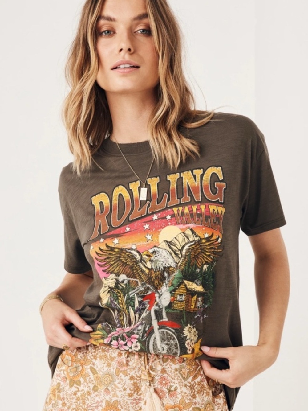 Rolling Valley Biker Tee T Shirt - S